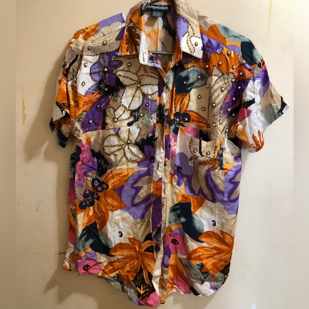 Women’s flowered blouse